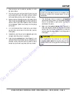 Preview for 16 page of MULTIQUIP QP205SLT Operation Manual