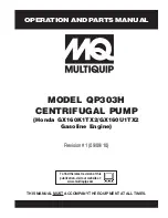 MULTIQUIP QP303H Operation And Parts Manual preview