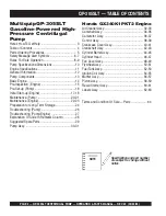 Preview for 4 page of MULTIQUIP QP305SLT Operation And Parts Manual