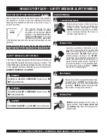 Preview for 6 page of MULTIQUIP SideWinder HS62A Operation And Parts Manual