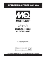 MULTIQUIP SideWinder HS81 Operations & Parts Manual предпросмотр