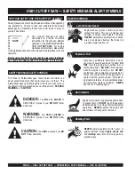 Предварительный просмотр 6 страницы MULTIQUIP SideWinder HS81 Operations & Parts Manual