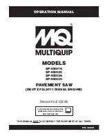 MULTIQUIP SP403016 Operation Manual предпросмотр