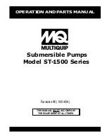 MULTIQUIP ST-1500 Operation And Parts Manual preview