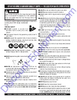 Preview for 5 page of MULTIQUIP ST-2010 Series Operation And Parts Manual