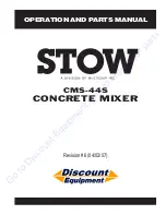 MULTIQUIP STOW CMS-44S Operation And Parts Manual preview