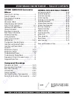 Preview for 4 page of MULTIQUIP STOW CMS-94S Operation And Parts Manual