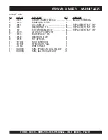 Preview for 57 page of MULTIQUIP Stow MS-63 Operation And Parts Manual