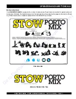 Предварительный просмотр 10 страницы MULTIQUIP STOW PORTO MIX SMC3PB Parts And Operation Manual