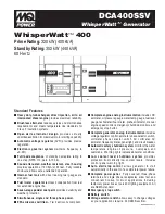 MULTIQUIP WHISPERWATT DCA-400SSV Specifications preview