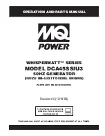 MULTIQUIP WHISPERWATT DCA-45SSIU3 Operation And Parts Manual preview