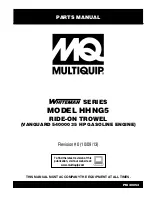 MULTIQUIP Whiteman HHNG5 Parts Manual preview