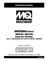 MULTIQUIP WHITEMAN HHXD5 Operation Manual preview