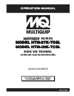 MULTIQUIP Whiteman HTN-27K-TCSL Operation Manual preview