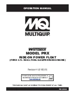 Preview for 1 page of MULTIQUIP WHITEMAN PRX Operation Manual