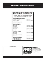 Preview for 40 page of MULTIQUIP Whiteman WM-70P Operation Manual