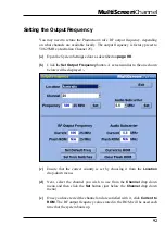 Preview for 92 page of MultiScreen Channel Operator'S Manual