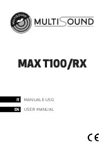 Предварительный просмотр 1 страницы MultiSound MAX T100/RX User Manual