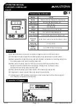 Preview for 1 page of MULTISPAN CC-12 Operating Manual