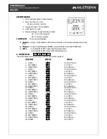 MULTISPAN MTC-1202 Operating Manual предпросмотр