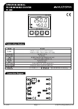 MULTISPAN PC-444 Operating Manual preview