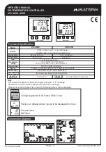 Предварительный просмотр 1 страницы MULTISPAN UTC-1202 Operating Manual