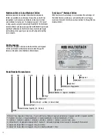 Preview for 4 page of Multistack MS010XC Installation Operation & Maintenance