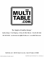 Preview for 8 page of MultiTable Keyboard & Mouse Tray Assembly Instructions Manual