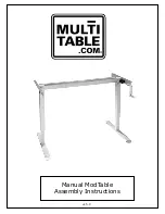 Preview for 1 page of MultiTable Manual ModTable Assembly Instructions Manual