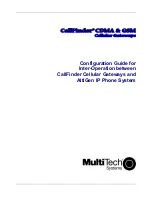 Multitech CallFinder CF100FX2 Configuration Manual preview