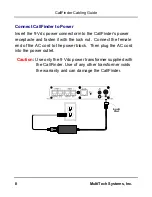 Preview for 8 page of Multitech CallFinder CF220-DID Cabling Manual