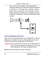 Preview for 10 page of Multitech CallFinder CF220-DID Cabling Manual