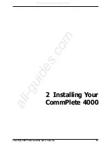 Preview for 11 page of Multitech CommPlete 4000 Series User Manual