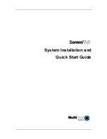 Preview for 1 page of Multitech CommPlete CC2400 System Installation And Quick Start Manual