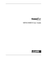 Multitech CommPlete MT5634HD8 User Manual preview
