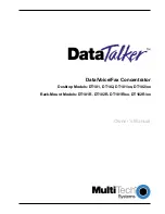 Preview for 1 page of Multitech DataTalker DT101 Owner'S Manual