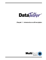 Preview for 7 page of Multitech DataTalker DT101 Owner'S Manual