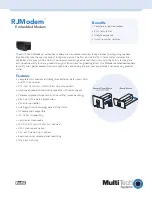 Multitech Embedded Modem Specification Sheet preview