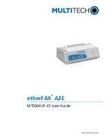 Предварительный просмотр 1 страницы Multitech etherFAX A2E User Manual