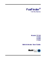 Multitech FaxFinder FF-120 Administrator User Manual preview