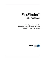 Preview for 1 page of Multitech FaxFinder FF-420 Configuration Manual