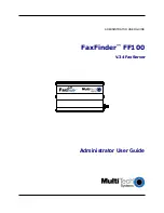 Preview for 1 page of Multitech FaxFinder FF100 Administrator User Manual