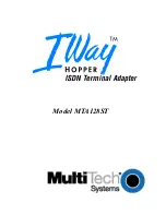 Multitech IWAY MT128ISA-SD Owner'S Manual preview