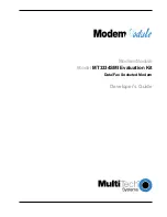 Предварительный просмотр 1 страницы Multitech Modem Module MT3334SMI Developer'S Manual