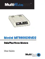 Multitech MT5600DSVD2 User Manual preview