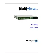 Preview for 1 page of Multitech MultiAccess MULTIACCESS MA30120 User Manual