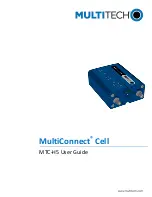 Предварительный просмотр 1 страницы Multitech MultiConnect Cell MTC-H5 User Manual