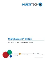 Multitech MultiConnect MT100EOCG Developer'S Manual предпросмотр