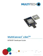 Multitech MultiConnect xDot MTXDOT Series Developer'S Manual preview