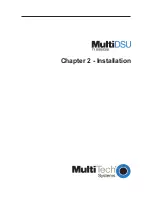 Preview for 15 page of Multitech MultiDSU MTT1DSU User Manual